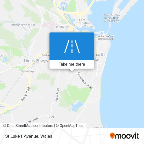 St Luke's Avenue map