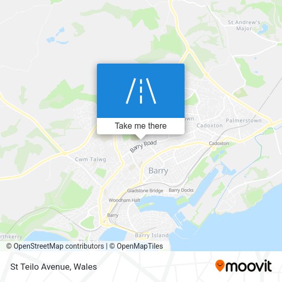 St Teilo Avenue map