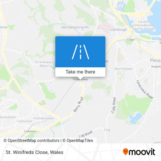 St. Winifreds Close map