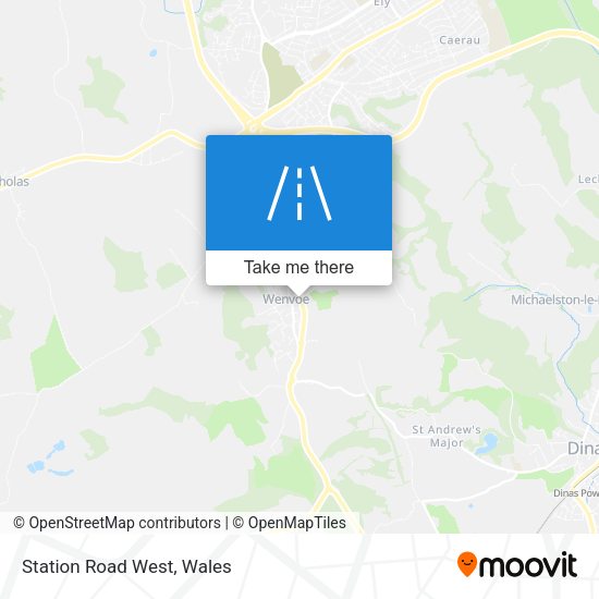Station Road West map