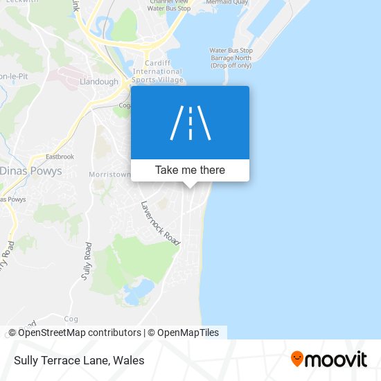 Sully Terrace Lane map