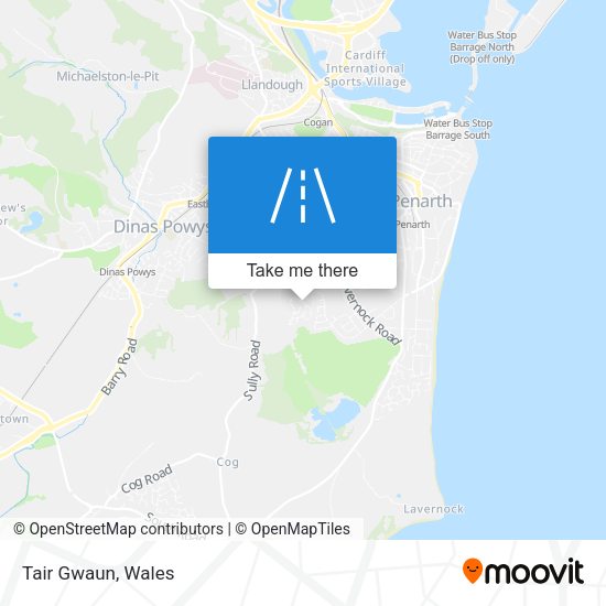Tair Gwaun map