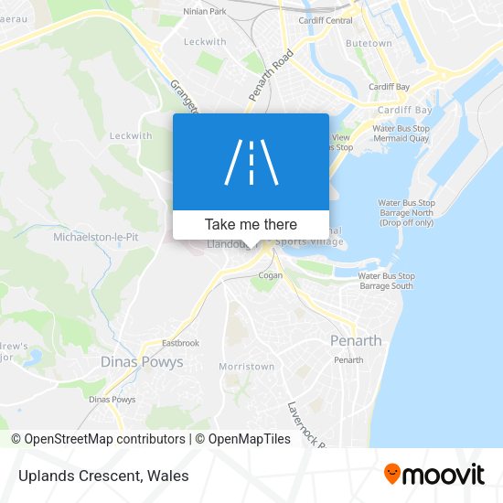 Uplands Crescent map