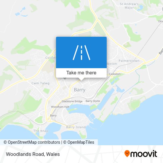 Woodlands Road map