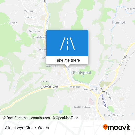 Afon Lwyd Close map