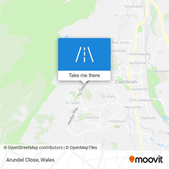 Arundel Close map