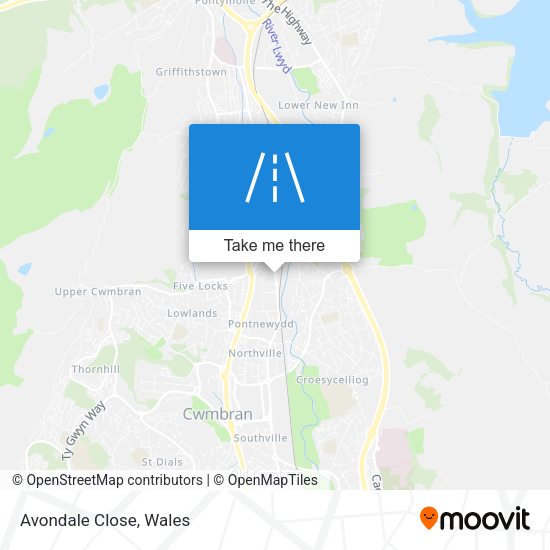 Avondale Close map
