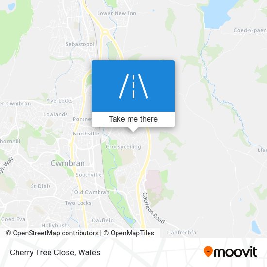 Cherry Tree Close map