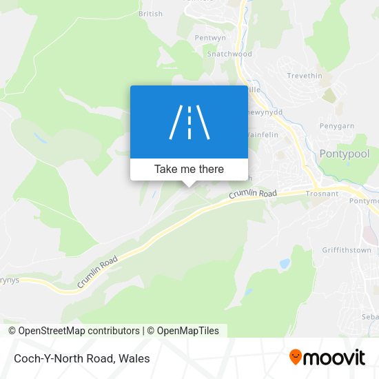 Coch-Y-North Road map