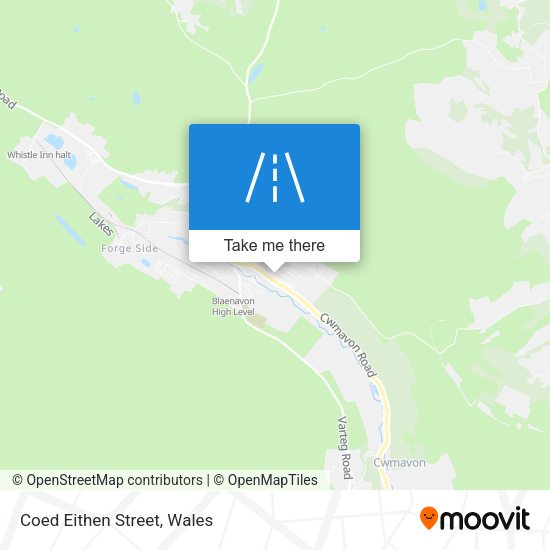 Coed Eithen Street map