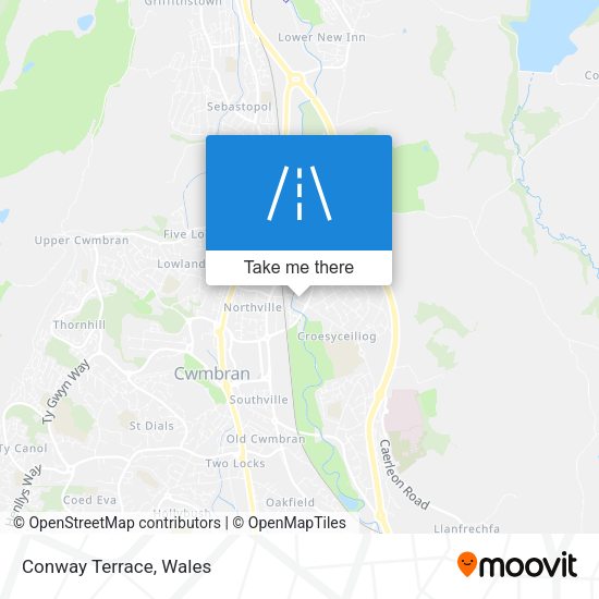 Conway Terrace map