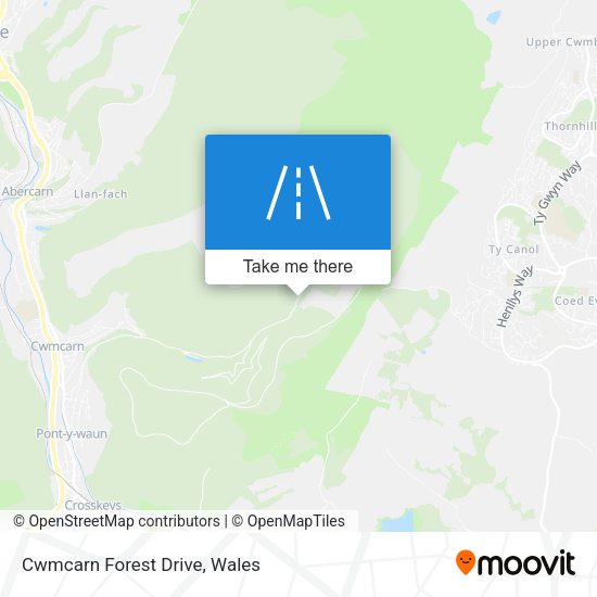 Cwmcarn Forest Drive map