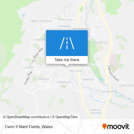 Cwm-Y-Nant Fields map