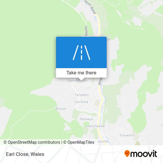 Earl Close map