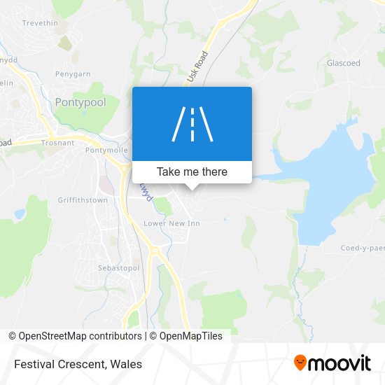 Festival Crescent map