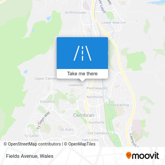 Fields Avenue map
