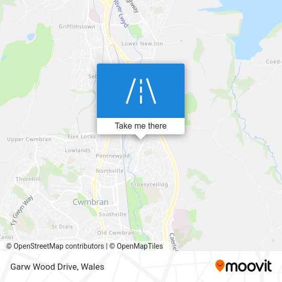 Garw Wood Drive map