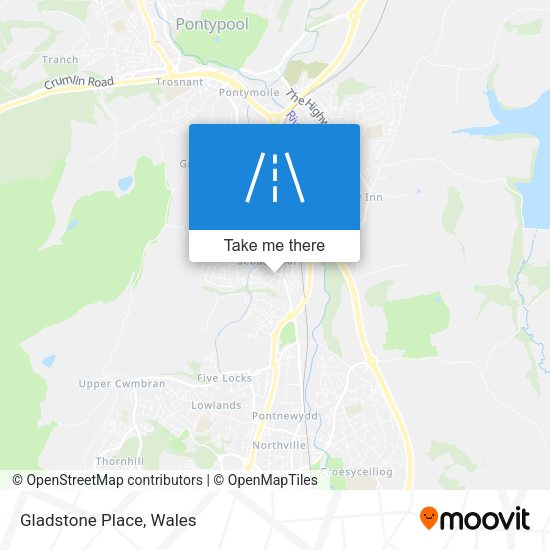 Gladstone Place map