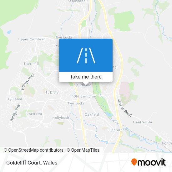 Goldcliff Court map