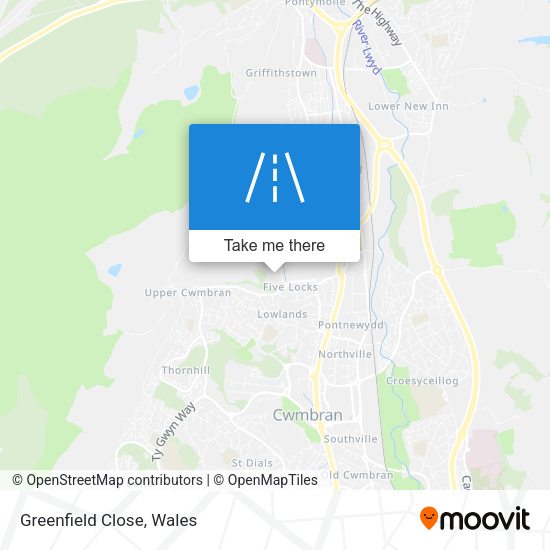 Greenfield Close map
