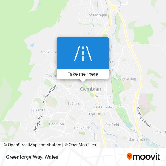 Greenforge Way map