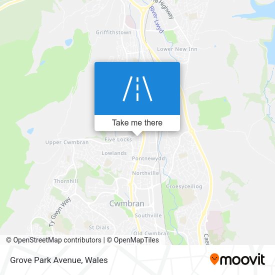 Grove Park Avenue map