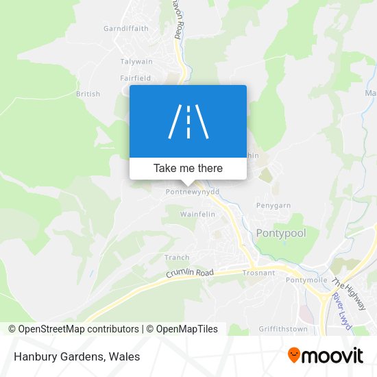 Hanbury Gardens map