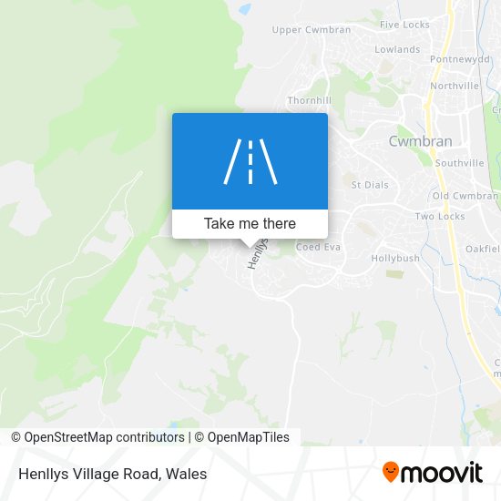 Henllys Village Road map