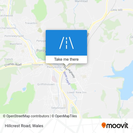 Hillcrest Road map