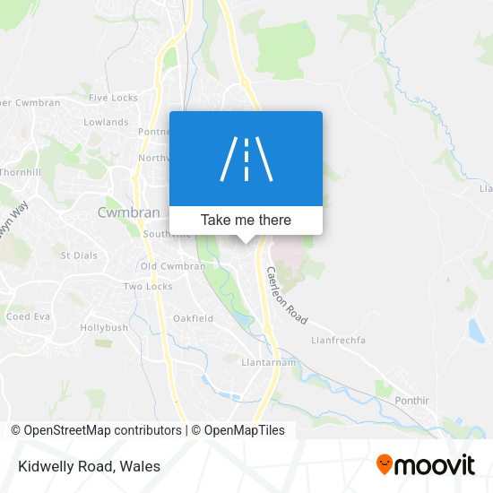 Kidwelly Road map