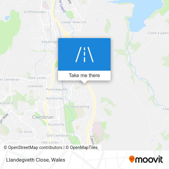 Llandegveth Close map