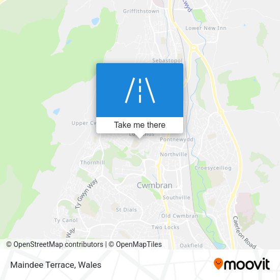 Maindee Terrace map