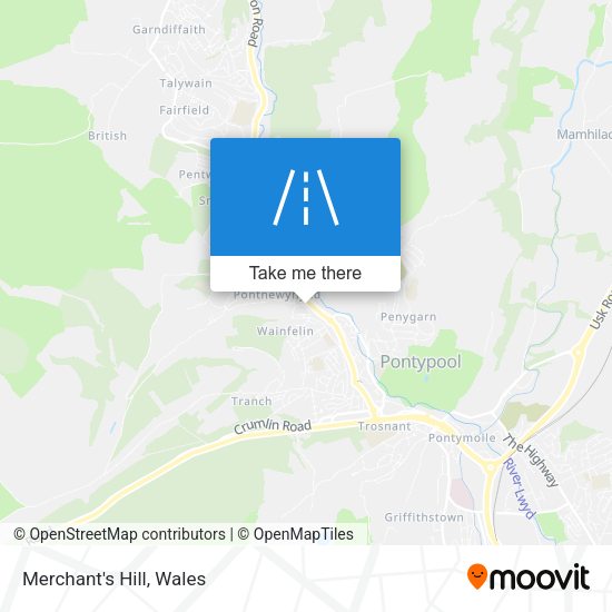 Merchant's Hill map