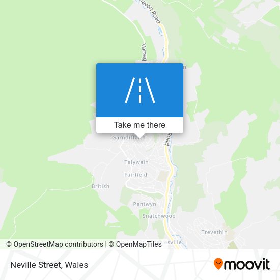Neville Street map