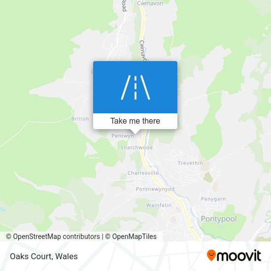 Oaks Court map