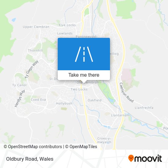 Oldbury Road map