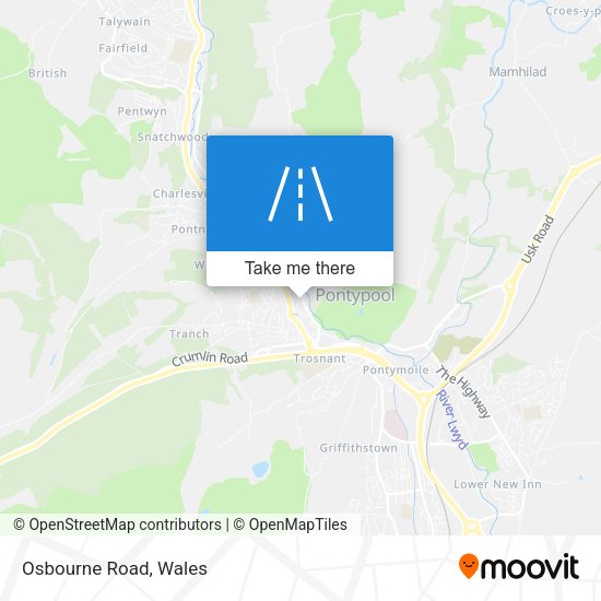 Osbourne Road map