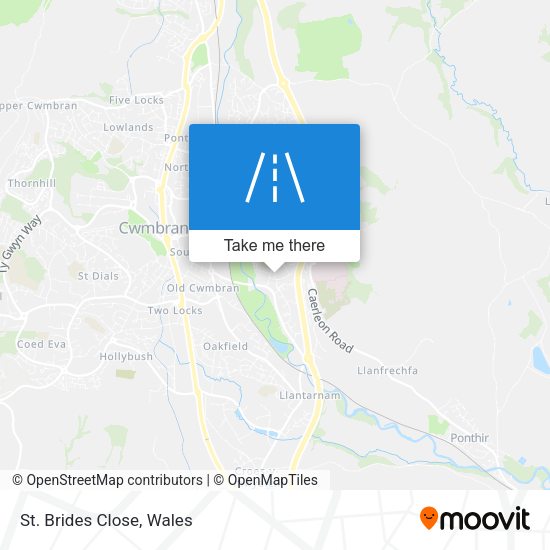 St. Brides Close map