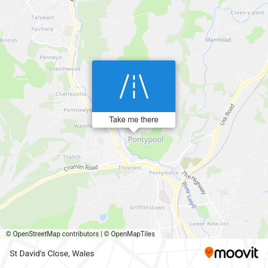 St David's Close map