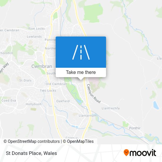 St Donats Place map
