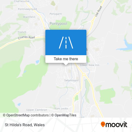 St Hilda's Road map