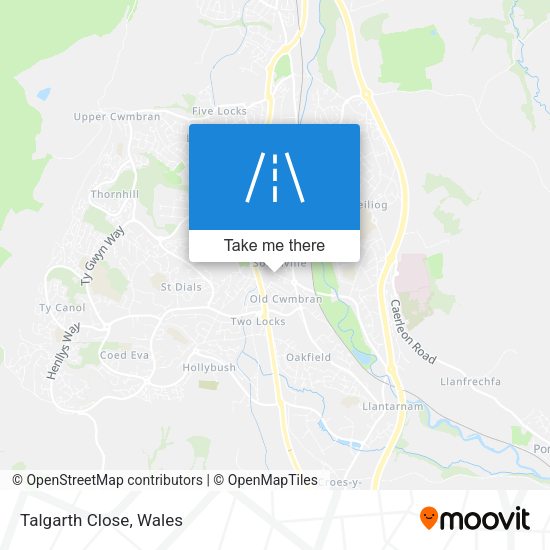 Talgarth Close map