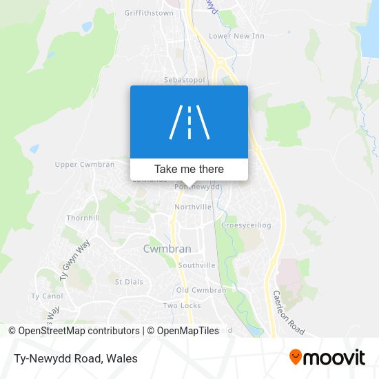 Ty-Newydd Road map