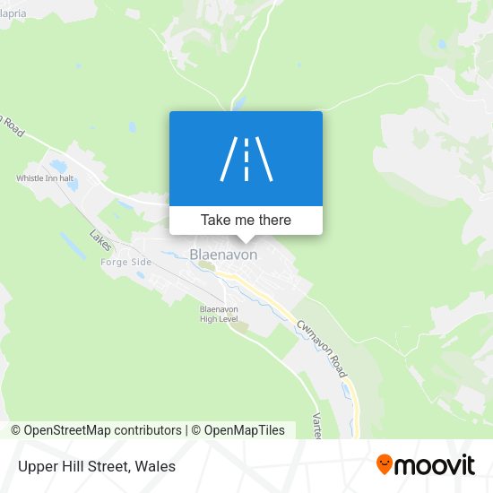 Upper Hill Street map
