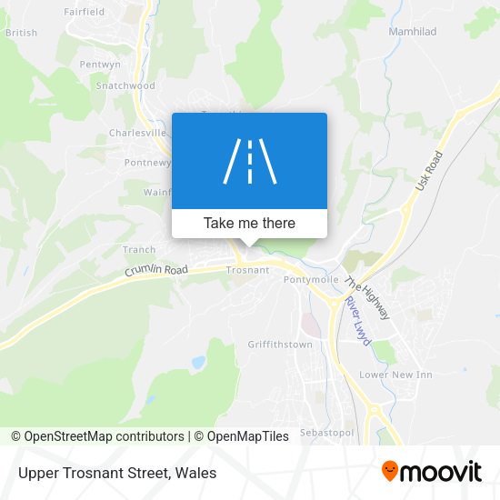 Upper Trosnant Street map