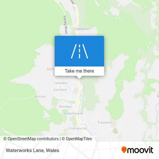 Waterworks Lane map