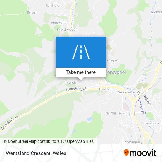 Wentsland Crescent map