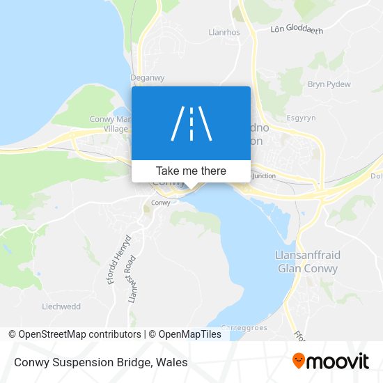 Conwy Suspension Bridge map
