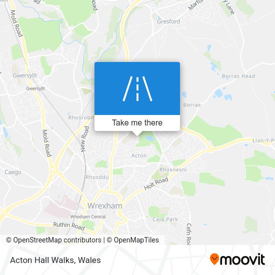 Acton Hall Walks map