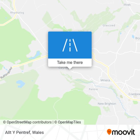 Allt Y Pentref map